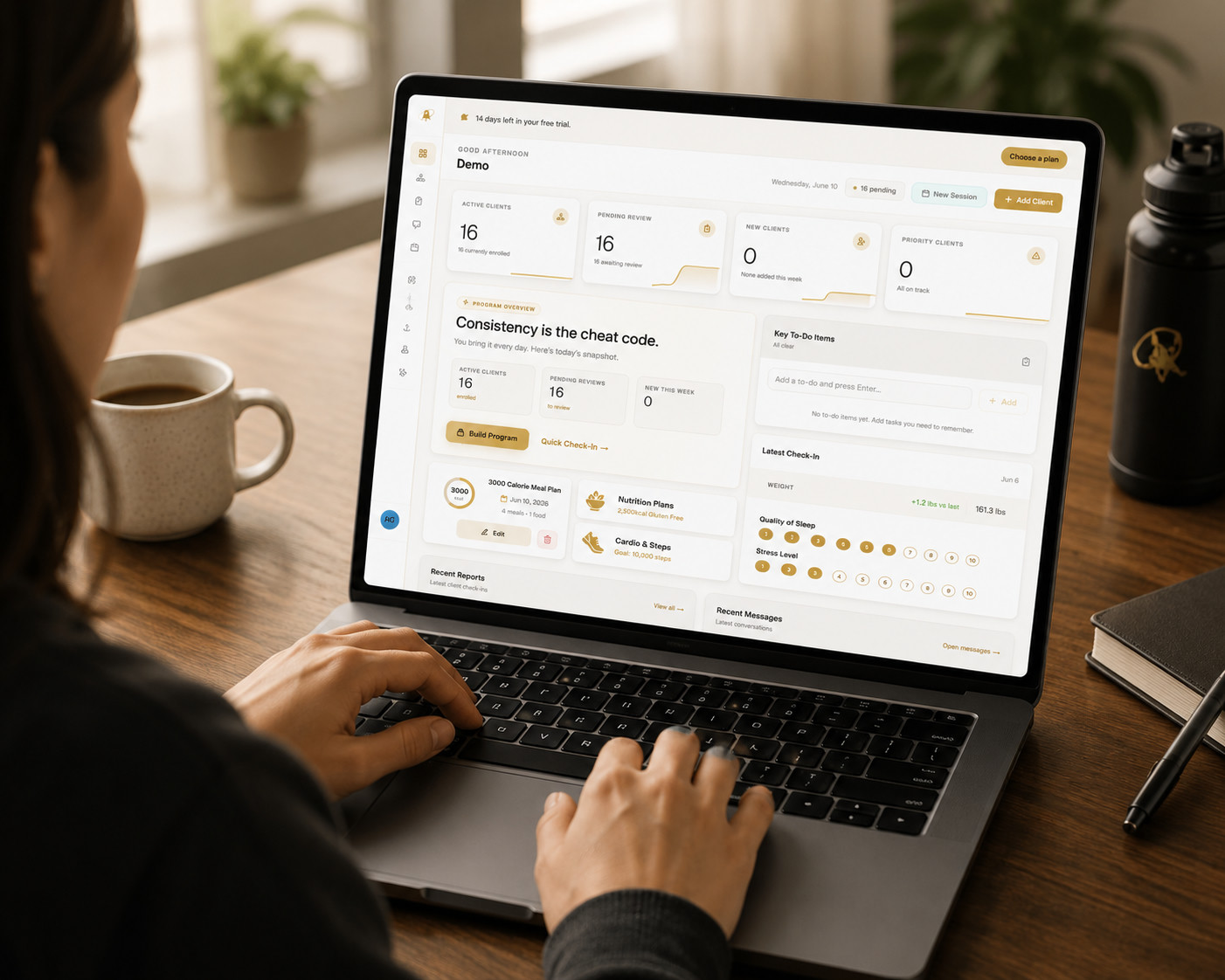 Run your entire roster from one calm, organized dashboard.